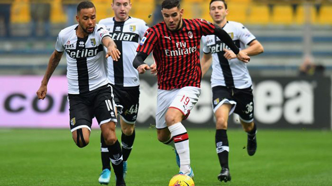 Parma vs Milan, trực tiếp bóng đá, lịch thi đấu bóng đá