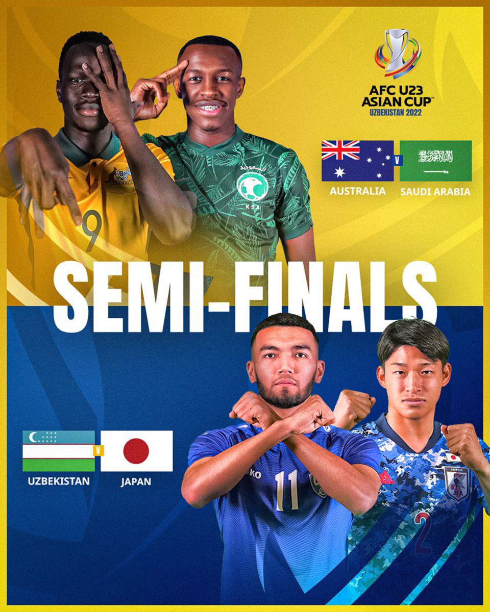 Lịch thi đấu bán kết U23 châu Á, U23 Uzbekistan vs Nhật Bản, U23 Ả rập Xê Út vs Úc, trực tiếp bóng đá, U23 châu Á, VTV6, bán kết U23 châu Á, nhận định bóng đá, keonhacai