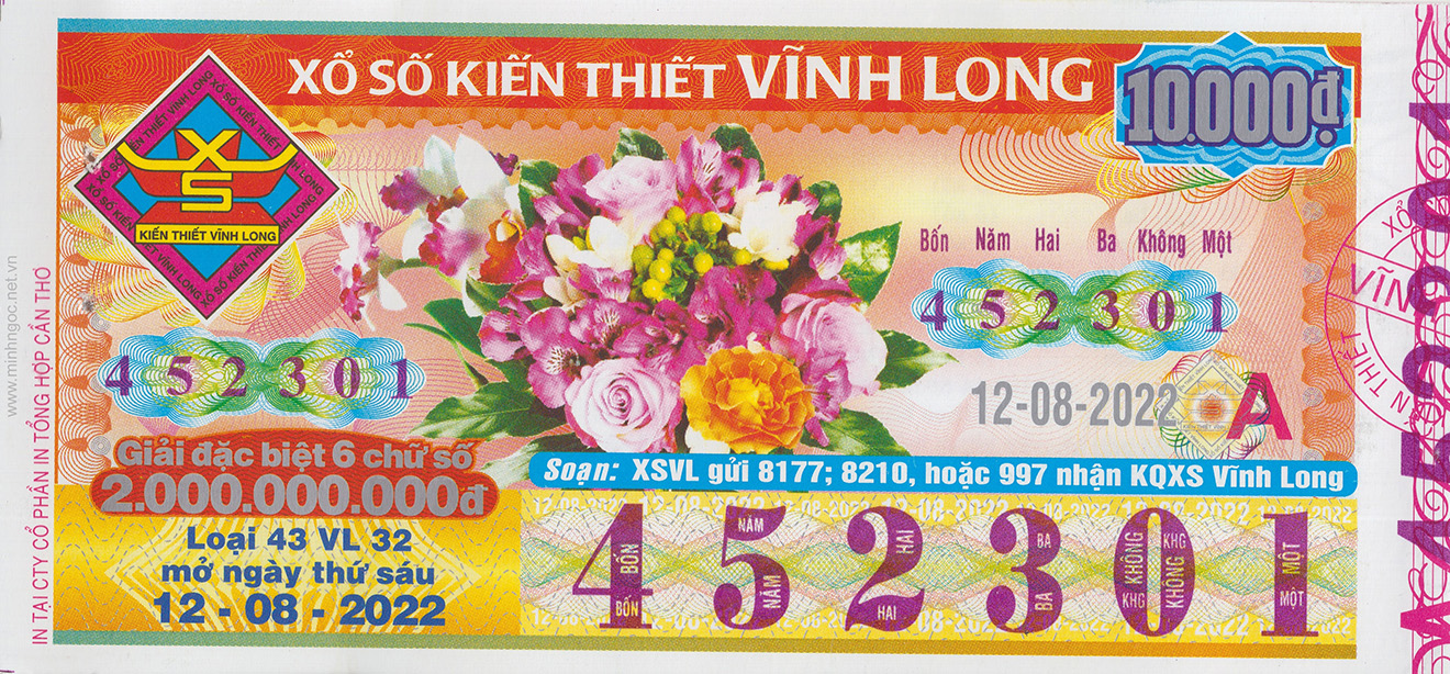 XSVL. Xổ số Vĩnh Long. XSVL 12/8. Kết quả xổ số hôm nay 12/8/2022. Xổ số Vĩnh Long ngày 12 tháng 8. XSVL hôm nay. Xo so Vinh Long, SXVL, XS VL. XSMN, SXMN, Xổ số miền Nam