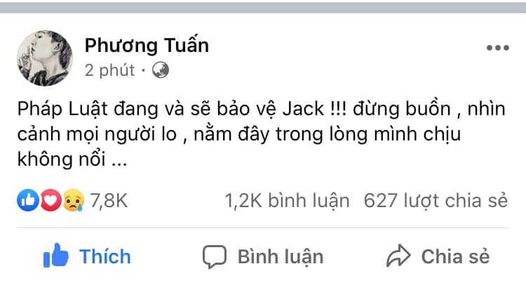 Jack 'đáp trả' công ty quản lý: ‘Pháp luật đang và sẽ bảo vệ tôi’