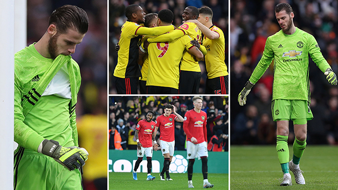 Watford 2-0 MU: Paul Pogba trở lại, MU thua đội bét bảng vì De Gea