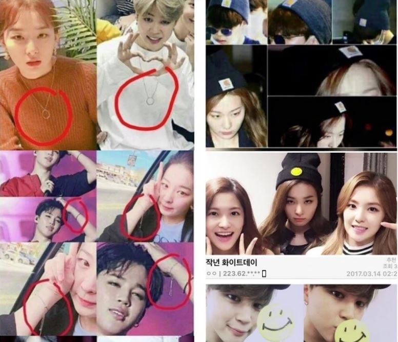 BTS, BTS vướng tin hẹn hò, BTS hẹn hò, BTS bí mật hẹn hò, Jungkook Sana TWICE, Jimin Seulgi Red Velvet, V Joy Red Velvet, Jimin Jeongyeon TWICE, Jin Lee Guk Joo