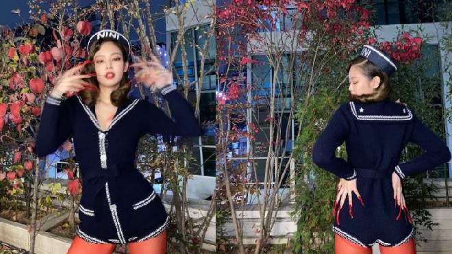 Đăng hình Halloween muộn, Jennie Blackpink vẫn nổi bần bật nhờ phong cách nóng bỏng