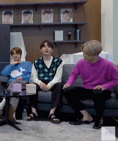 BTS, Suga, Suga BTS, Jimin, Jimin BTS, Suga Jimin, tình bạn Suga Jimin, clip suga jimin, album Be BTS, clip hay BTS, Suga trêu Jimin, Jimin phản ứng Suga