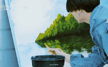 BTS, BTS vẽ tranh, BTS khoe tranh, Jungkook, RM, Jimin, Jin, V, Suga, Jhope, Jungkook vẽ tranh, RM vẽ tranh, Jimin tranh vẽ, Jin tranh vẽ, V tranh vẽ