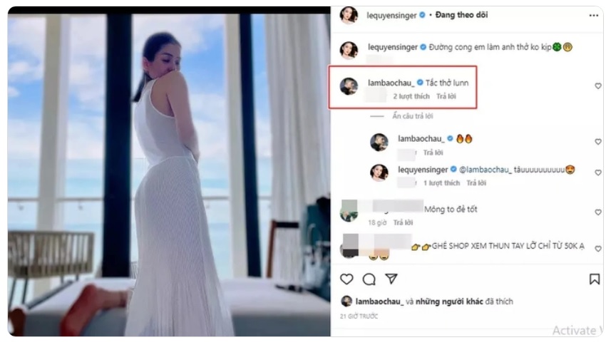 Lệ Quyên, Lệ Quyên khoe vòng 3, Lâm Bảo Châu, Lệ Quyên Lâm Bảo Châu, bạn trai Lệ Quyên, Lâm Bảo Châu là ai, Lệ Quyên hẹn hò, Lệ Quyên, diễn viên, ca sĩ, showbiz, Vbiz