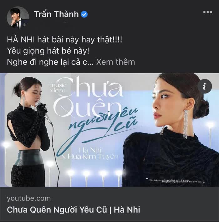 Trấn Thành, Hari Won, Mai Hồ, Chưa quên người yêu cũ, Hà Nhi, Trấn Thành Hari won, người yêu cũ Trấn Thành