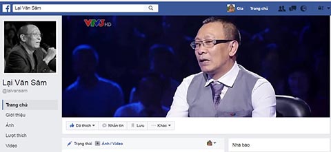 Facebook Lại Văn Sâm, Facebook Lai Van Sam, Nhà báo Lại Văn Sâm, Lại Văn Sâm, MC Lại Văn Sâm, Con Lại Văn Sâm, Lại Bắc Hải Đăng, Facebook của Lại Văn Sâm, Facebook giả