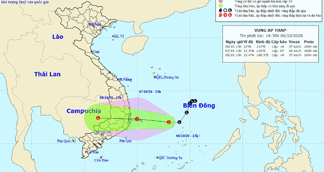 Dự báo thời tiết: Áp thấp nhiệt đới kết hợp với gió mùa, cả nước có mưa