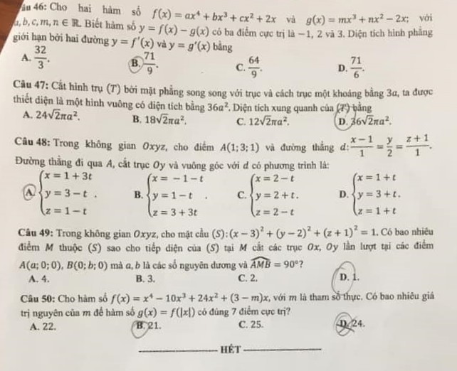 Đáp án Toán, Đáp án môn Toán, Đáp án Toán THPT Quốc gia 2021, đề thi toán đợt 2, Đáp án toán THPT Quốc gia 2021, Đáp án môn toán THPT Quốc gia 2021, Đáp án môn Toán 2021