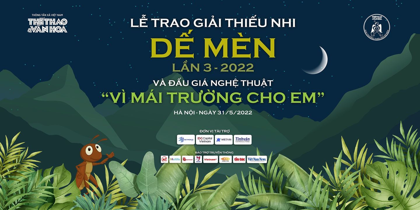 Trao Giải Thiếu nhi Dế Mèn và đấu giá nghệ thuật 'Vì mái trường cho em': Sự đầu tư 'có lãi nhất' cho tiến bộ xã hội