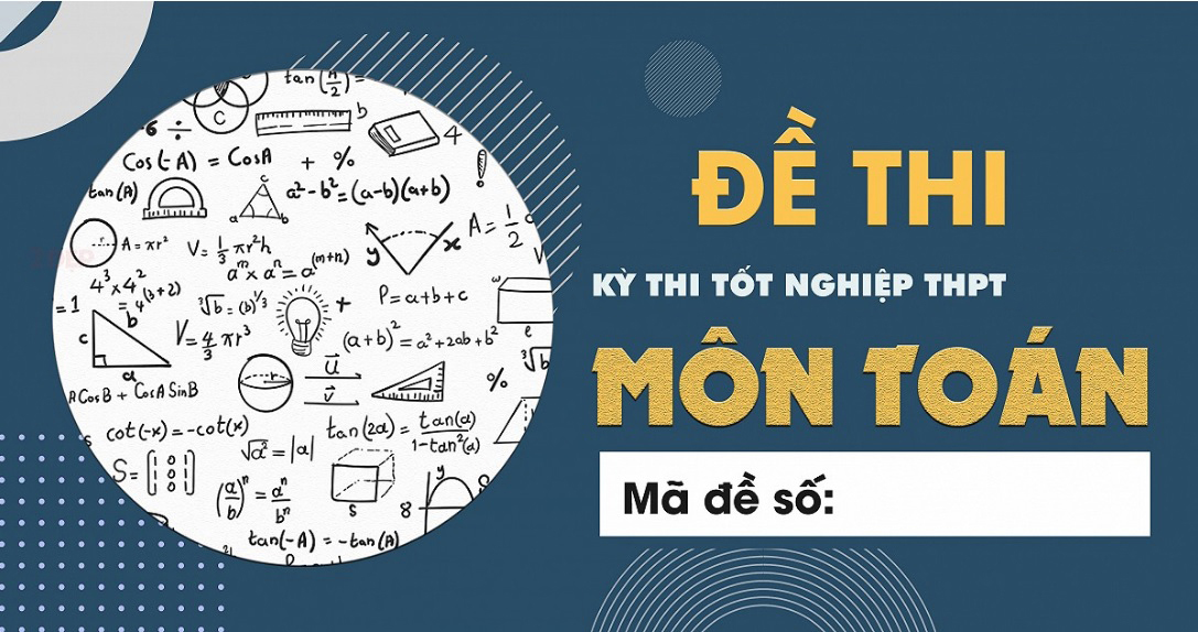 Đề thi Toán tốt nghiệp THPT 2022