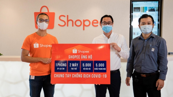 Shopee ủng hộ 3 tỷ chống COVID-19