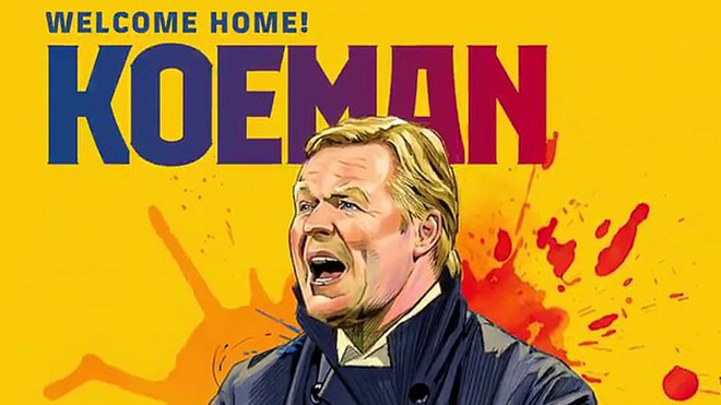 Barcelona chính thức bổ nhiệm Ronald Koeman làm HLV mới