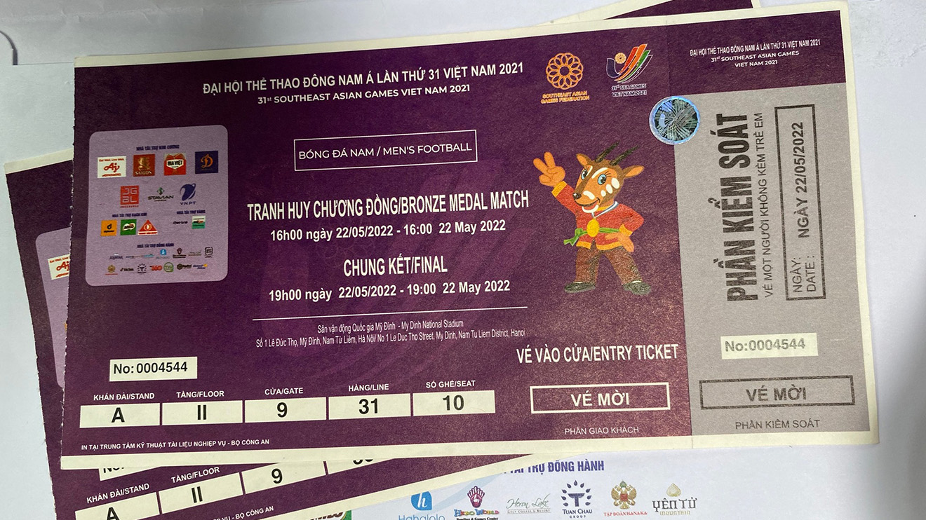 Giá vé trận U23 Việt Nam vs U23 Thái Lan đã lên tới 20 triệu/cặp