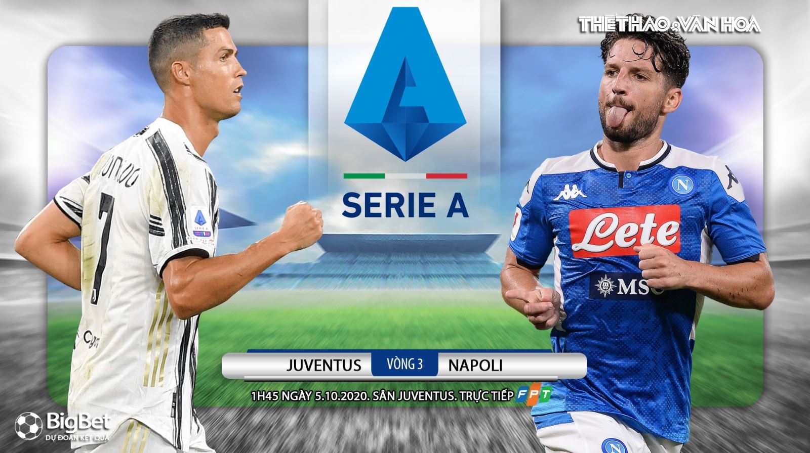 Soi kèo nhà cái. Juventus vs Napoli. FPT Play trực tiếp bóng đá Italia
