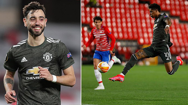 Granada 0-2 MU: Rashford và Fernandes ghi bàn, MU đặt một chân vào bán kết