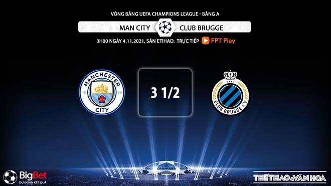 Man City vs Brugge, kèo nhà cái, soi kèo Man City vs Brugge, nhận định bóng đá, Man City, Brugge, keo nha cai, dự đoán bóng đá, Cúp C1, Champions League