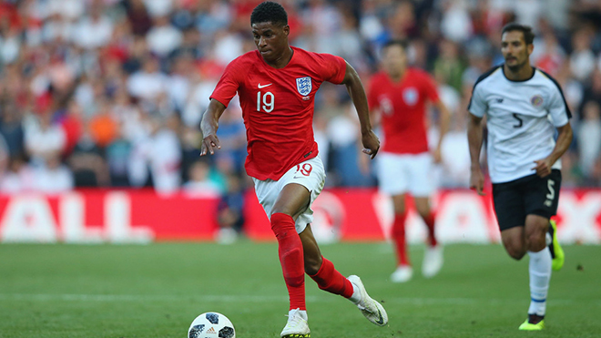 Với tuyển Anh, Marcus Rashford là một con người khác